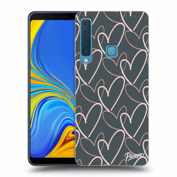 Picasee fekete szilikon tok az alábbi mobiltelefonokra Samsung Galaxy A9 2018 A920F - Lots of love