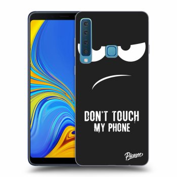 Picasee fekete szilikon tok az alábbi mobiltelefonokra Samsung Galaxy A9 2018 A920F - Don't Touch My Phone