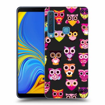 Picasee fekete szilikon tok az alábbi mobiltelefonokra Samsung Galaxy A9 2018 A920F - Owls