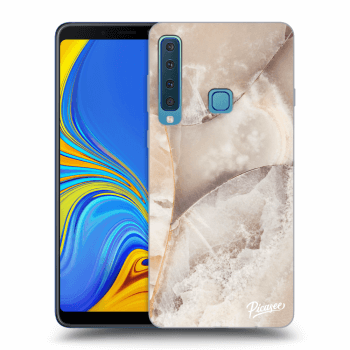 Picasee fekete szilikon tok az alábbi mobiltelefonokra Samsung Galaxy A9 2018 A920F - Cream marble