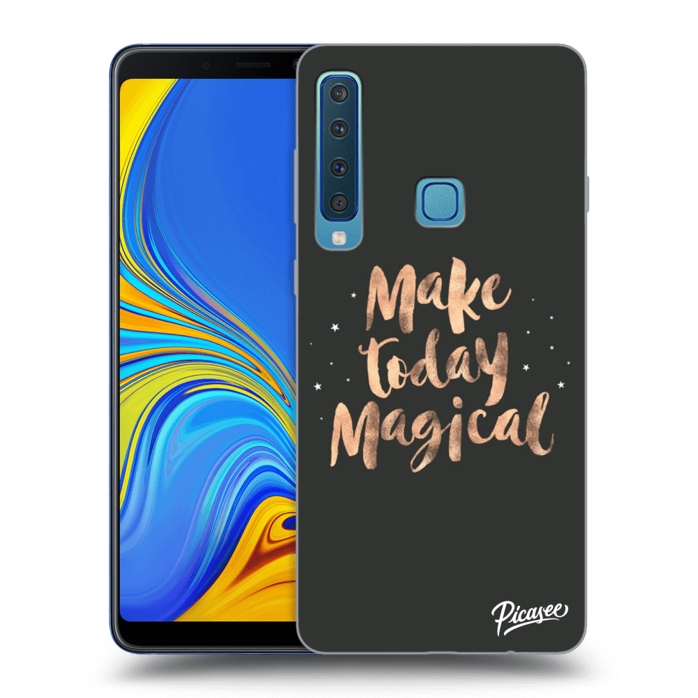 Picasee fekete szilikon tok az alábbi mobiltelefonokra Samsung Galaxy A9 2018 A920F - Make today Magical