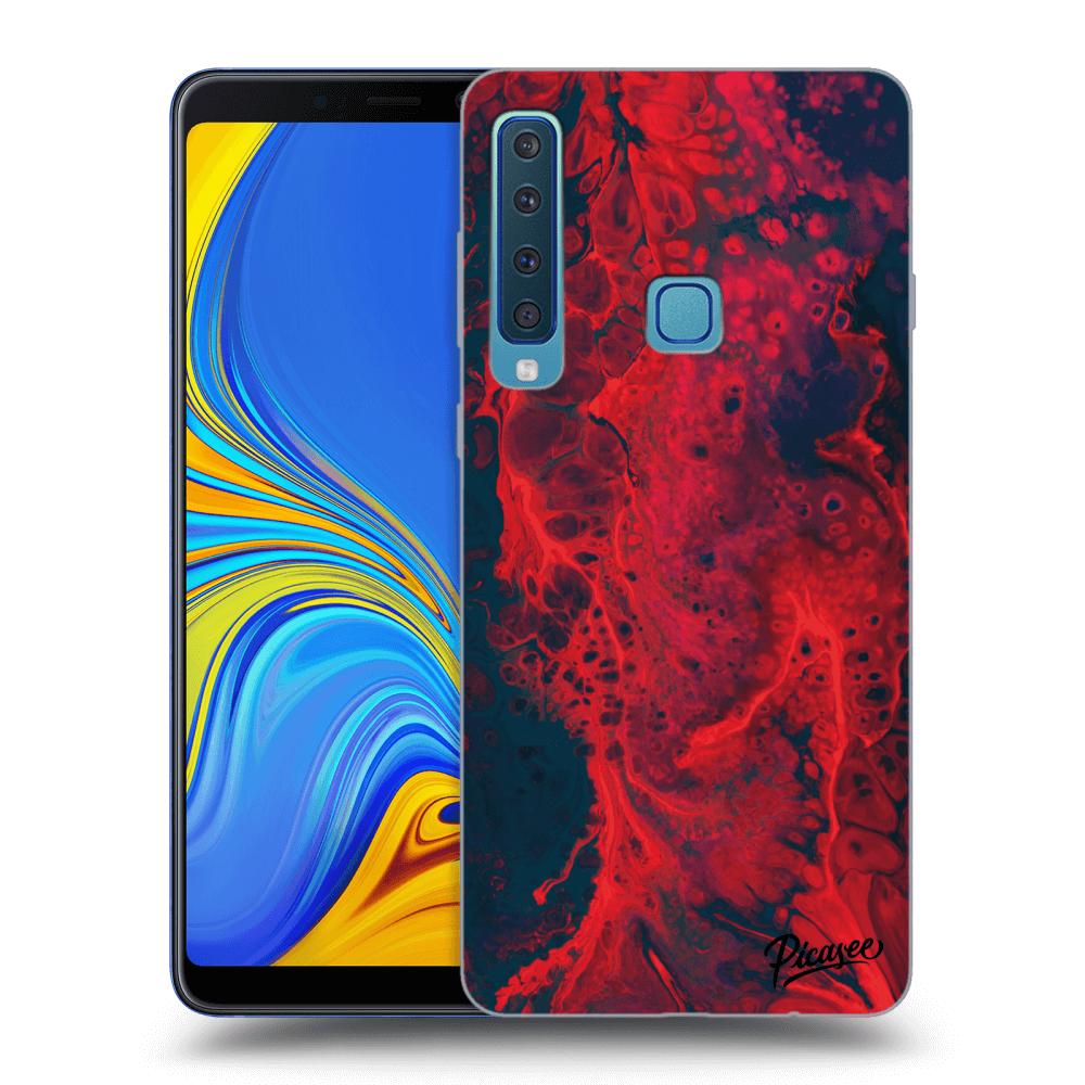 Picasee fekete szilikon tok az alábbi mobiltelefonokra Samsung Galaxy A9 2018 A920F - Organic red