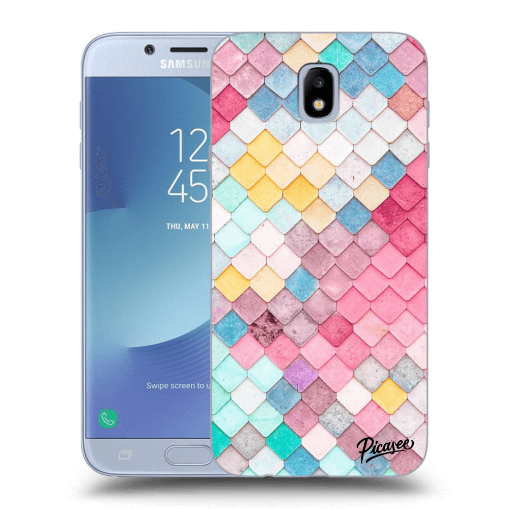 Picasee átlátszó szilikon tok az alábbi mobiltelefonokra Samsung Galaxy J7 2017 J730F - Colorful roof