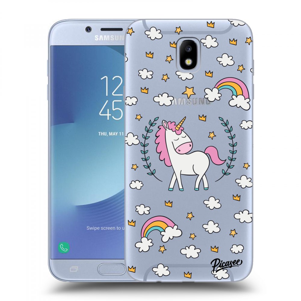 Picasee átlátszó szilikon tok az alábbi mobiltelefonokra Samsung Galaxy J7 2017 J730F - Unicorn star heaven