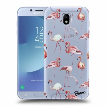 Picasee átlátszó szilikon tok az alábbi mobiltelefonokra Samsung Galaxy J7 2017 J730F - Flamingos