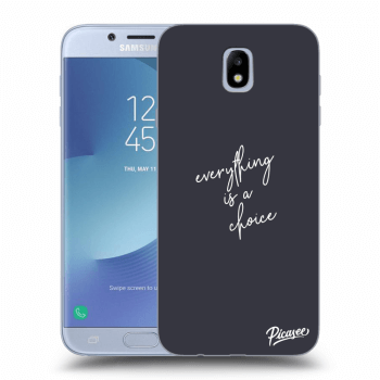 Picasee átlátszó szilikon tok az alábbi mobiltelefonokra Samsung Galaxy J7 2017 J730F - Everything is a choice