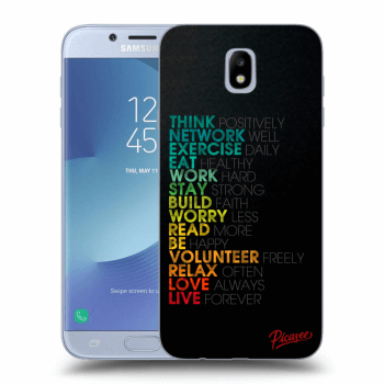 Picasee átlátszó szilikon tok az alábbi mobiltelefonokra Samsung Galaxy J7 2017 J730F - Motto life