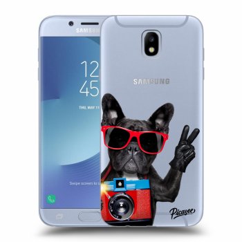 Picasee átlátszó szilikon tok az alábbi mobiltelefonokra Samsung Galaxy J7 2017 J730F - French Bulldog
