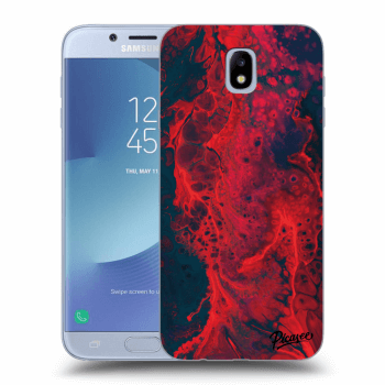 Picasee átlátszó szilikon tok az alábbi mobiltelefonokra Samsung Galaxy J7 2017 J730F - Organic red