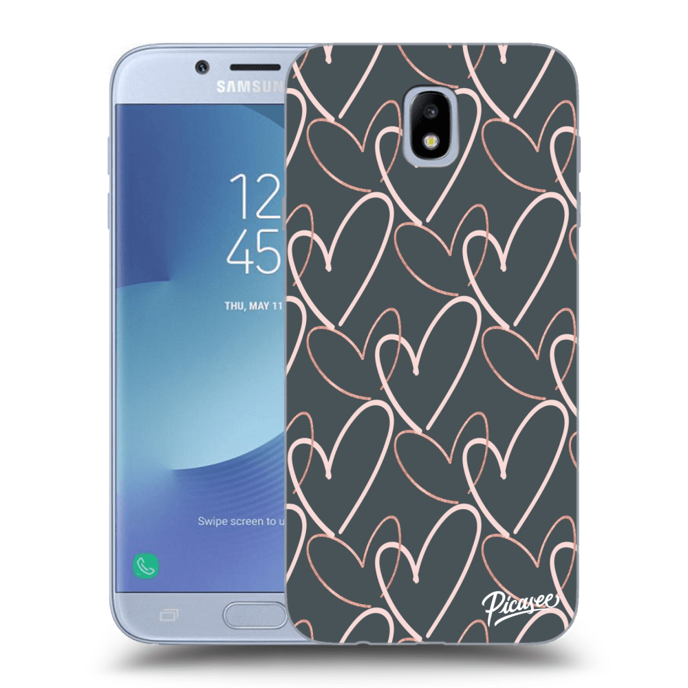 Picasee átlátszó szilikon tok az alábbi mobiltelefonokra Samsung Galaxy J7 2017 J730F - Lots of love
