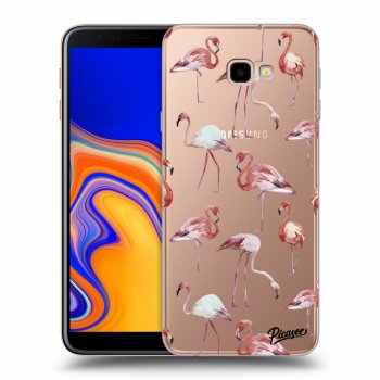 Picasee átlátszó szilikon tok az alábbi mobiltelefonokra Samsung Galaxy J4+ J415F - Flamingos
