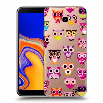 Picasee átlátszó szilikon tok az alábbi mobiltelefonokra Samsung Galaxy J4+ J415F - Owls