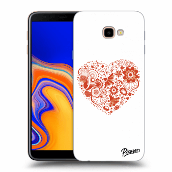 Picasee átlátszó szilikon tok az alábbi mobiltelefonokra Samsung Galaxy J4+ J415F - Big heart
