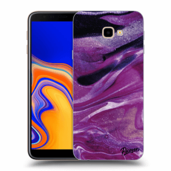 Picasee átlátszó szilikon tok az alábbi mobiltelefonokra Samsung Galaxy J4+ J415F - Purple glitter