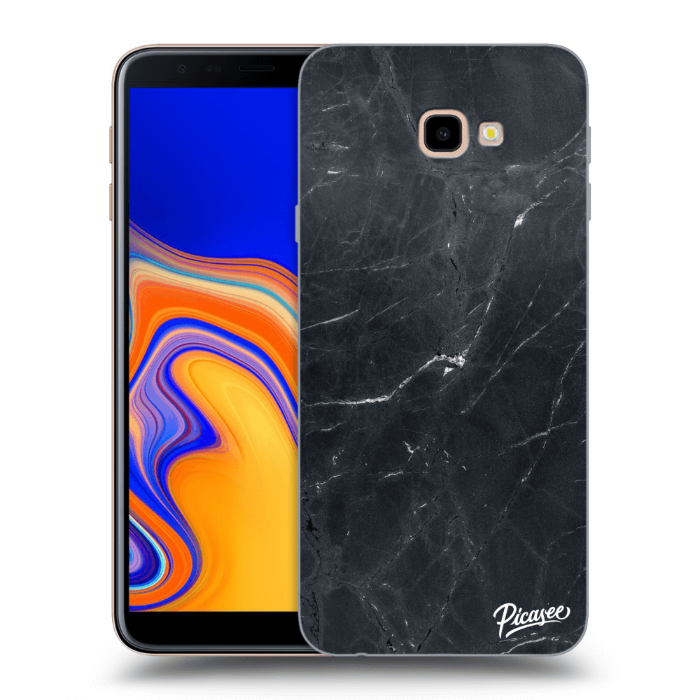 Picasee átlátszó szilikon tok az alábbi mobiltelefonokra Samsung Galaxy J4+ J415F - Black marble