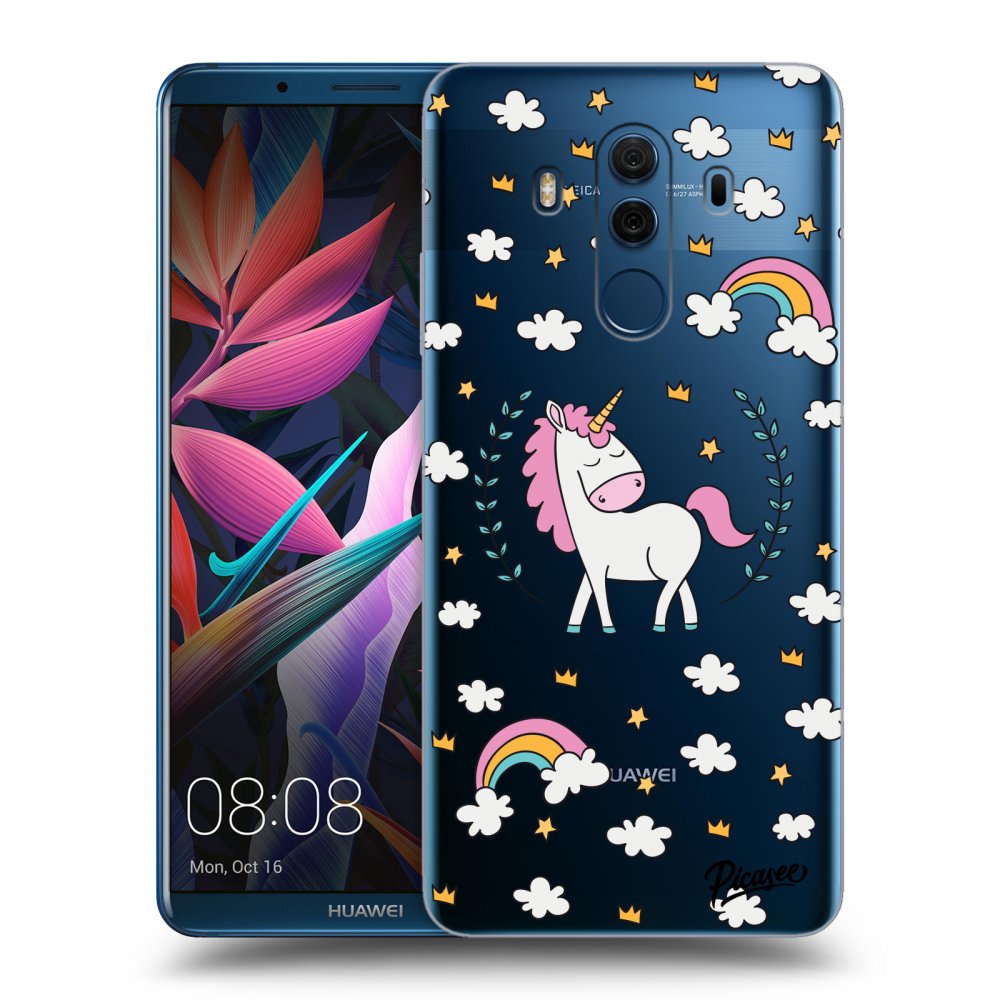 Picasee átlátszó szilikon tok az alábbi mobiltelefonokra Huawei Mate 10 Pro - Unicorn star heaven