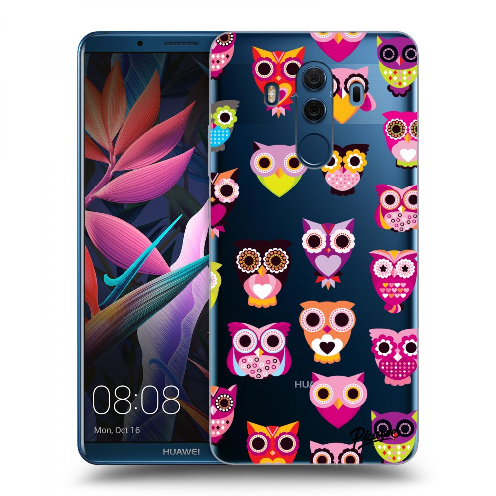 Picasee átlátszó szilikon tok az alábbi mobiltelefonokra Huawei Mate 10 Pro - Owls