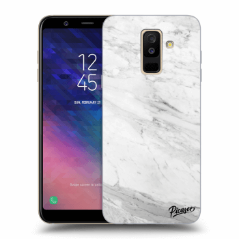 Picasee átlátszó szilikon tok az alábbi mobiltelefonokra Samsung Galaxy A6+ A605F - White marble