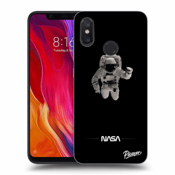 Picasee fekete szilikon tok az alábbi mobiltelefonokra Xiaomi Mi 8 - Astronaut Minimal
