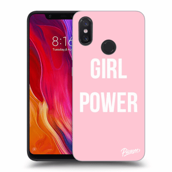 Picasee fekete szilikon tok az alábbi mobiltelefonokra Xiaomi Mi 8 - Girl power