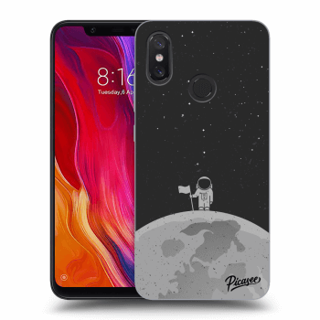 Picasee fekete szilikon tok az alábbi mobiltelefonokra Xiaomi Mi 8 - Astronaut