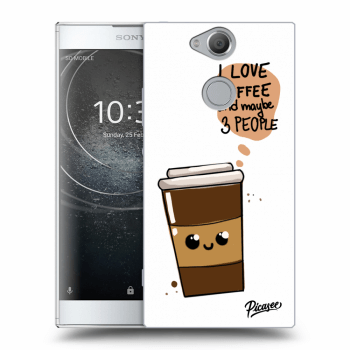 Picasee átlátszó szilikon tok az alábbi mobiltelefonokra Sony Xperia XA2 - Cute coffee