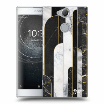 Picasee átlátszó szilikon tok az alábbi mobiltelefonokra Sony Xperia XA2 - Black & White tile