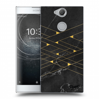Picasee átlátszó szilikon tok az alábbi mobiltelefonokra Sony Xperia XA2 - Gold Minimal