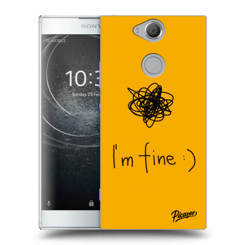 Picasee átlátszó szilikon tok az alábbi mobiltelefonokra Sony Xperia XA2 - I am fine