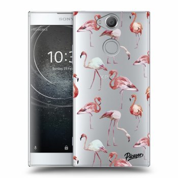 Picasee átlátszó szilikon tok az alábbi mobiltelefonokra Sony Xperia XA2 - Flamingos