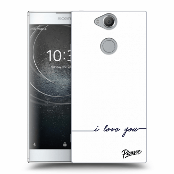Picasee átlátszó szilikon tok az alábbi mobiltelefonokra Sony Xperia XA2 - I love you