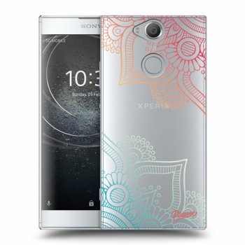 Picasee átlátszó szilikon tok az alábbi mobiltelefonokra Sony Xperia XA2 - Flowers pattern