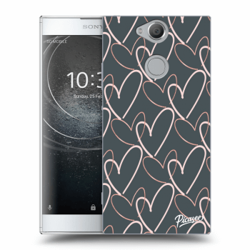Picasee átlátszó szilikon tok az alábbi mobiltelefonokra Sony Xperia XA2 - Lots of love