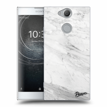 Picasee átlátszó szilikon tok az alábbi mobiltelefonokra Sony Xperia XA2 - White marble
