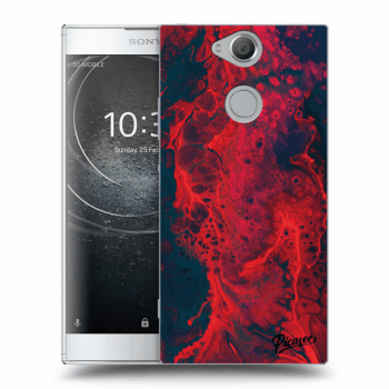 Picasee átlátszó szilikon tok az alábbi mobiltelefonokra Sony Xperia XA2 - Organic red