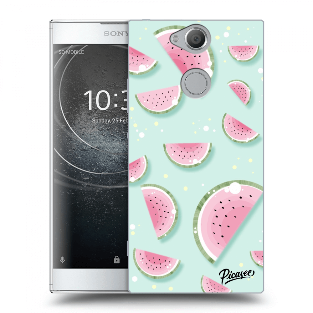 Picasee átlátszó szilikon tok az alábbi mobiltelefonokra Sony Xperia XA2 - Watermelon 2