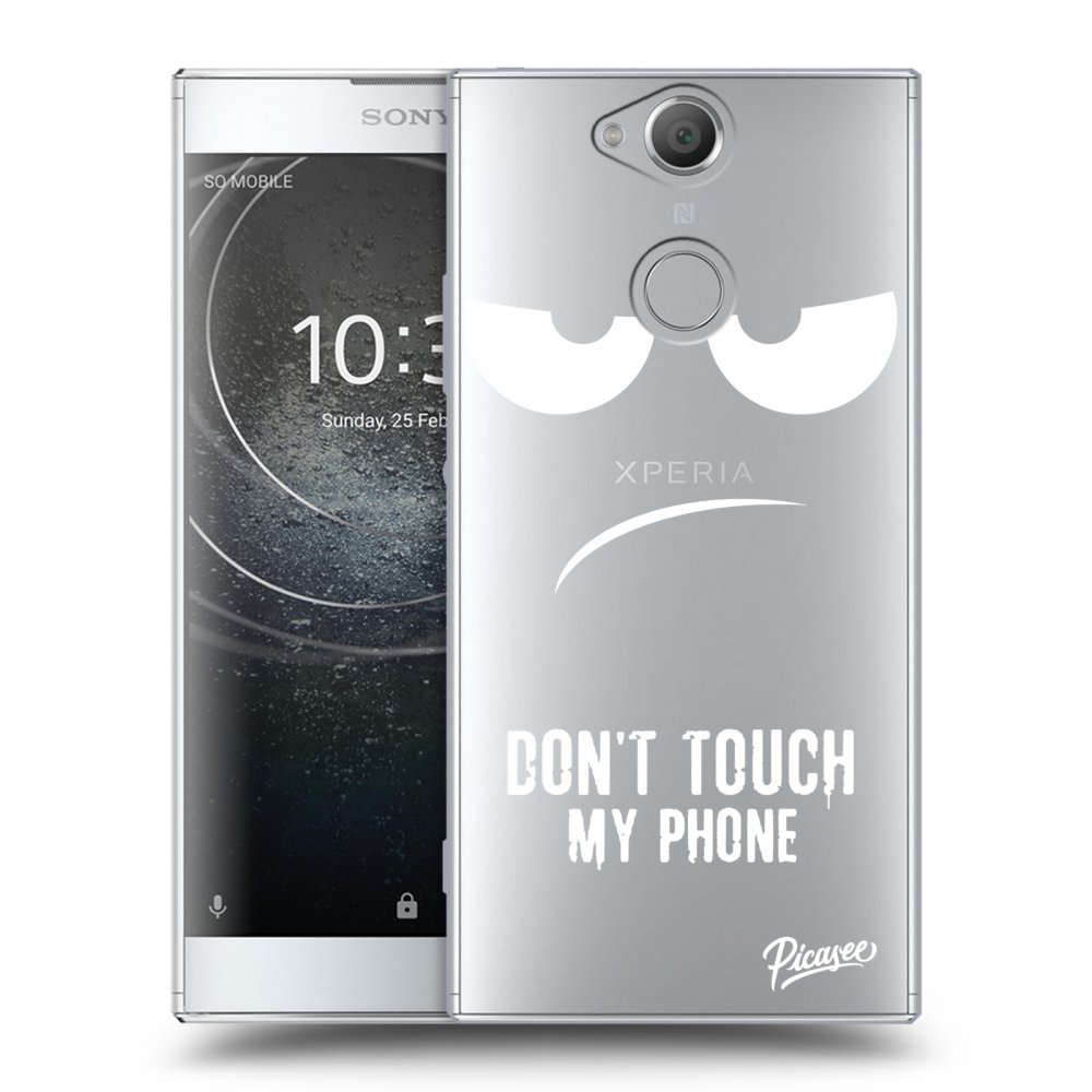Picasee átlátszó szilikon tok az alábbi mobiltelefonokra Sony Xperia XA2 - Don't Touch My Phone