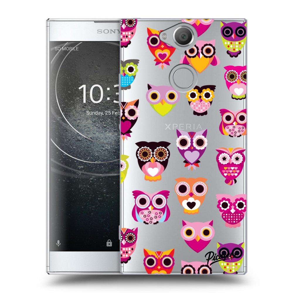 Picasee átlátszó szilikon tok az alábbi mobiltelefonokra Sony Xperia XA2 - Owls