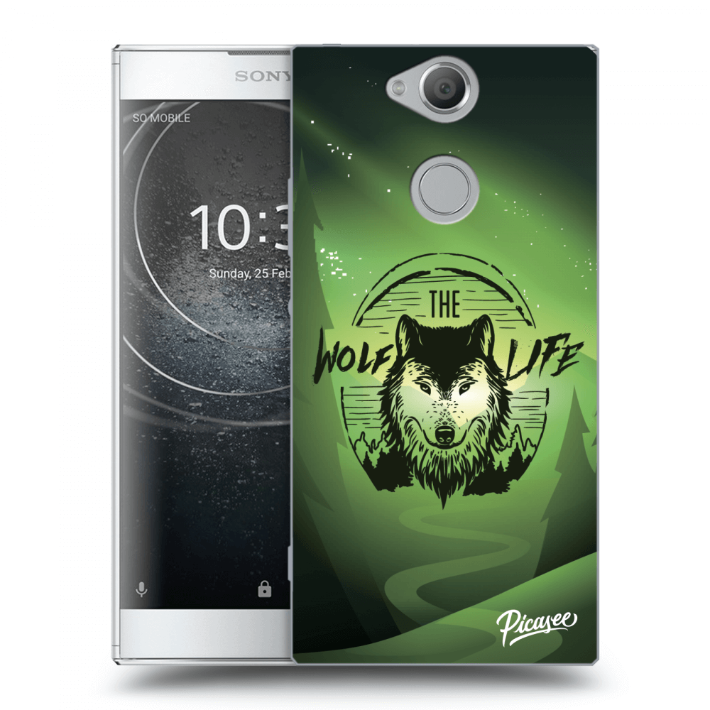 Picasee átlátszó szilikon tok az alábbi mobiltelefonokra Sony Xperia XA2 - Wolf life