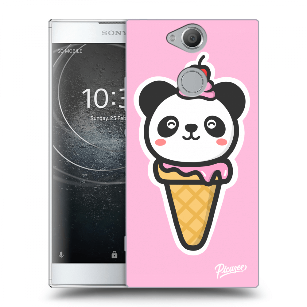 Picasee átlátszó szilikon tok az alábbi mobiltelefonokra Sony Xperia XA2 - Ice Cream Panda