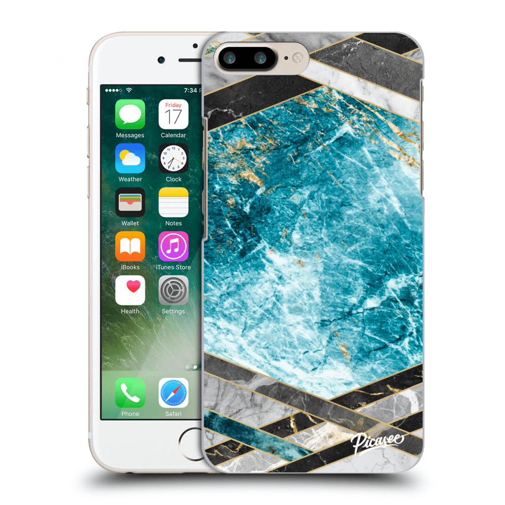 Picasee ULTIMATE CASE Apple iPhone 7 Plus - készülékre - Blue geometry