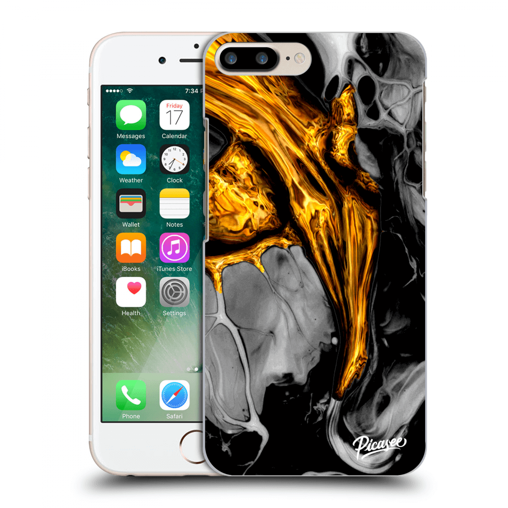 Picasee ULTIMATE CASE Apple iPhone 7 Plus - készülékre - Black Gold
