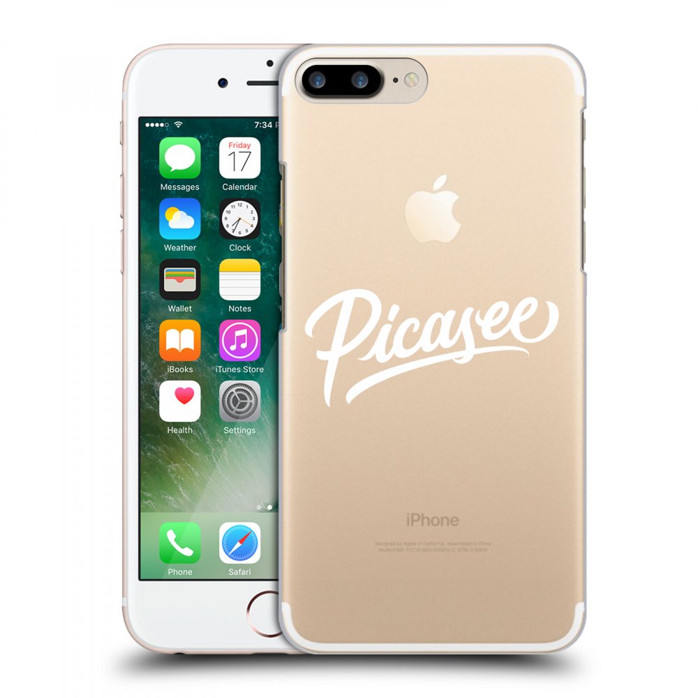 Picasee átlátszó szilikon tok az alábbi mobiltelefonokra Apple iPhone 7 Plus - Picasee - White