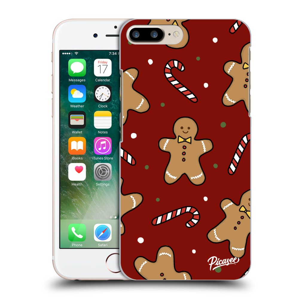 Picasee átlátszó szilikon tok az alábbi mobiltelefonokra Apple iPhone 7 Plus - Gingerbread 2