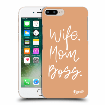 Picasee átlátszó szilikon tok az alábbi mobiltelefonokra Apple iPhone 7 Plus - Boss Mama