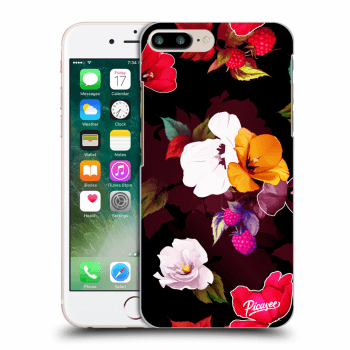 Picasee átlátszó szilikon tok az alábbi mobiltelefonokra Apple iPhone 7 Plus - Flowers and Berries