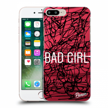 Picasee fekete szilikon tok az alábbi mobiltelefonokra Apple iPhone 7 Plus - Bad girl