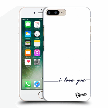 Picasee átlátszó szilikon tok az alábbi mobiltelefonokra Apple iPhone 7 Plus - I love you