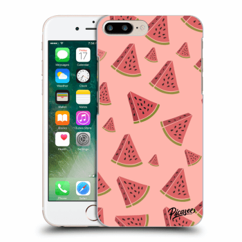 Picasee fekete szilikon tok az alábbi mobiltelefonokra Apple iPhone 7 Plus - Watermelon