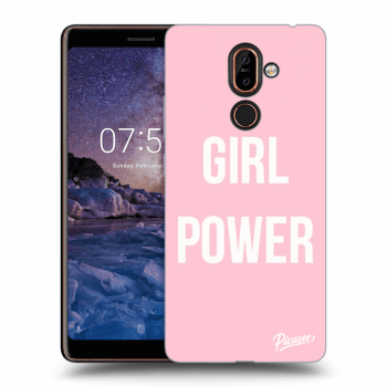 Picasee átlátszó szilikon tok az alábbi mobiltelefonokra Nokia 7 Plus - Girl power